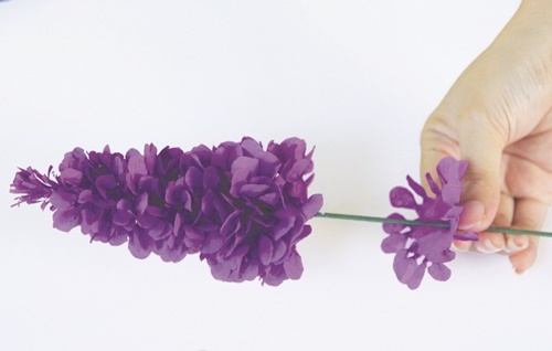 cách làm hoa oải hương bằng giấy