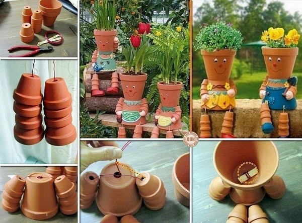 chậu đất nung trắng và đỏ7