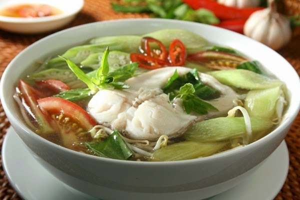 cây bạc hà nấu canh chua